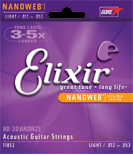 Elixir Nanoweb; 11002; Akustik Gitarren Saiten; .010-.047